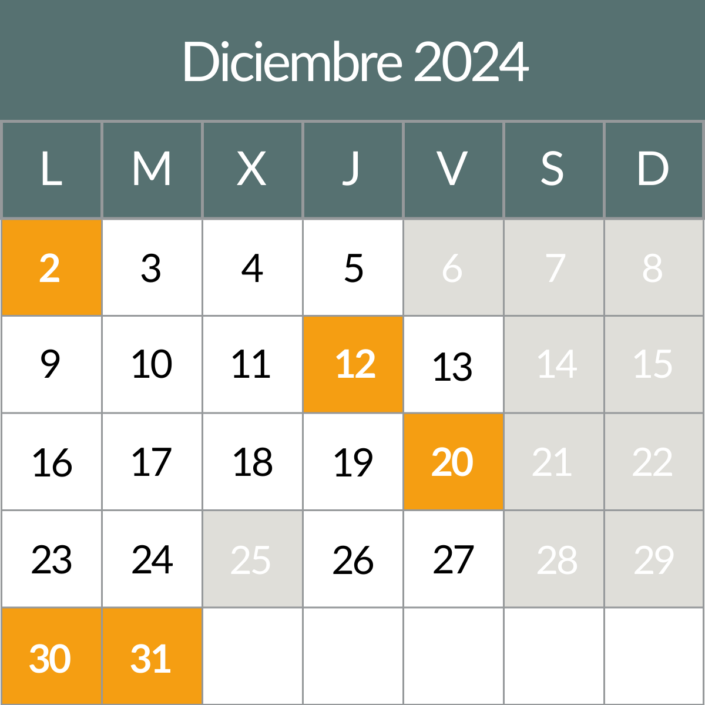 Calendario Del Contribuyente Diciembre Fechas Clave Y Modelos